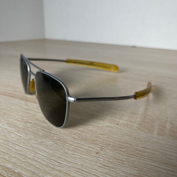 Vintage Randolph Engineering Mil-Spec 5 1/2 Sunglasses Matte Chrome READ 52-20 - Picture 3 of 13